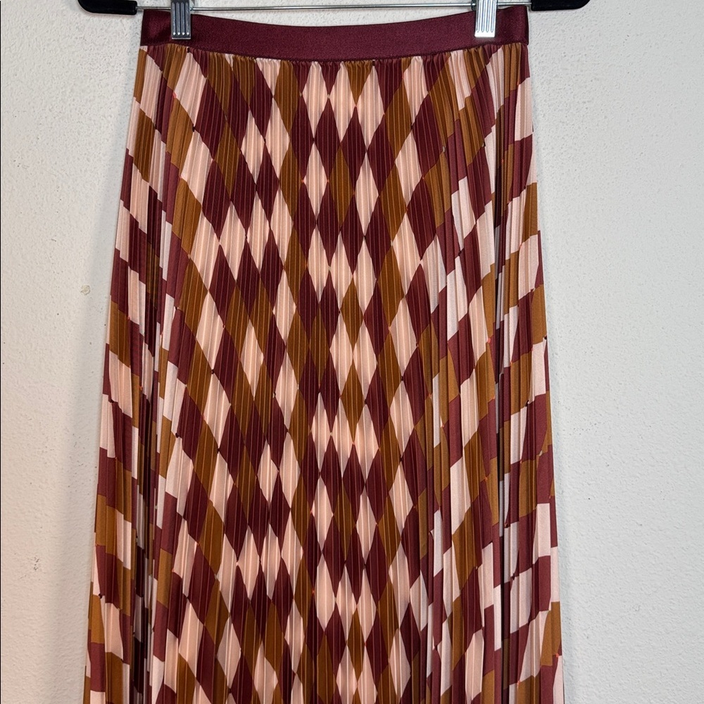 Forte Forte My Skirt Pleated Diamante Print skirt -Tierra size 6 - Picture 5 of 12